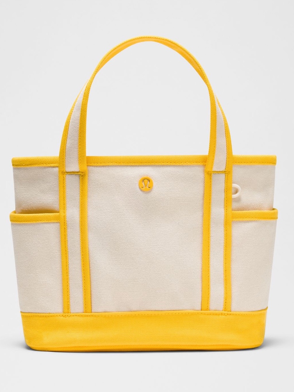 Lululemon Daily Multi-Pocket Small Zip-Top Tote, Natural/Buttercup , Vol 20L